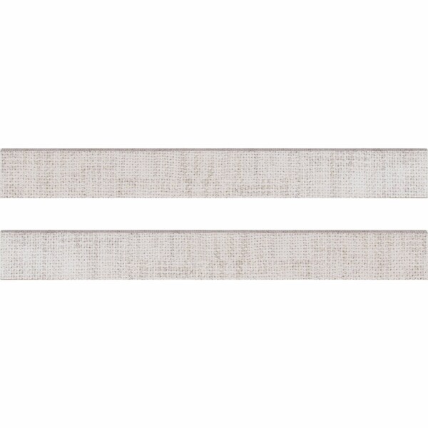 Msi Tektile Crosshatch Ivory Bullnose SAMPLE Glazed Porcelain Wall Tile - ZOR-PT-TR-0153-SAM