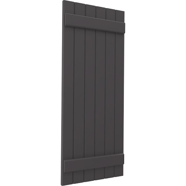 Ekena Millwork Americraft 6-Board (2 Batten) Exterior Real Wood Joined Board-n-Batten Shutters, ARW101BB621X48SMH, PR - ARW101BB621X48SMH