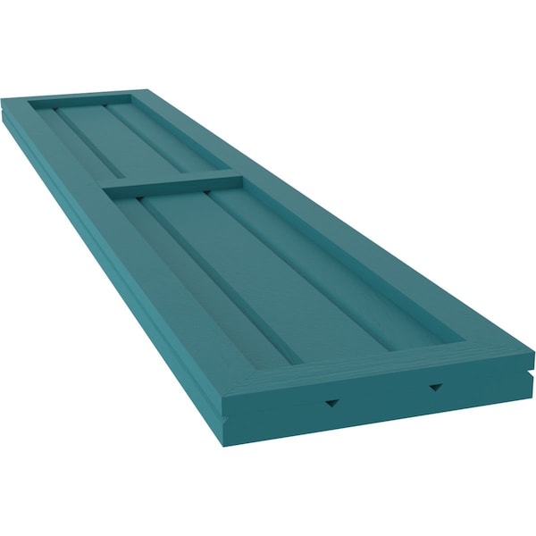 Ekena Millwork Americraft 3-Board Exterior Wood 2 Equal Panel Framed Board-n-Batten Shutters, ARW101BF311X41ANH, PR - ARW101BF311X41ANH