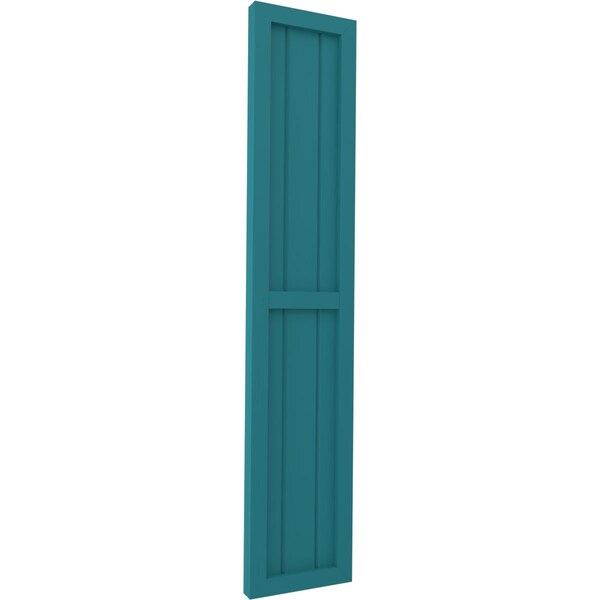 Ekena Millwork Americraft 3-Board Exterior Wood 2 Equal Panel Framed Board-n-Batten Shutters, ARW101BF311X41ANH, PR - ARW101BF311X41ANH