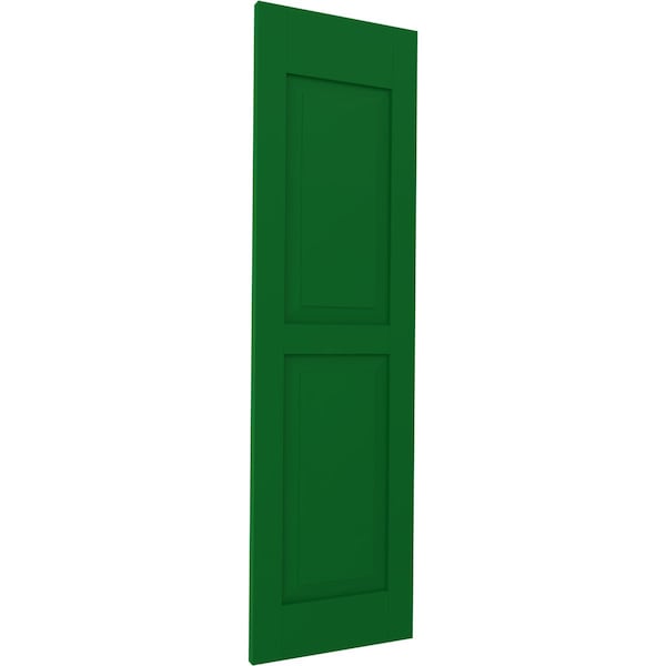 Ekena Millwork Americraft 2 Equal Raised Panel Exterior Real Wood Shutters, RW101RP15X45HGH, PR - RW101RP15X45HGH