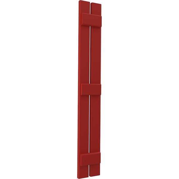 Ekena Millwork Americraft 2-Board (3 Batten) Exterior Real Wood Spaced Board-n-Batten Shutters, ARW401SB207X34BRH, PR - ARW401SB207X34BRH