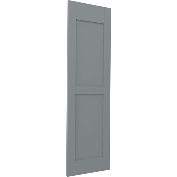 Ekena Millwork Americraft 2 Equal Flat Panel Exterior Real Wood Shutters, RW101FP12X40CHH, PR - RW101FP12X40CHH