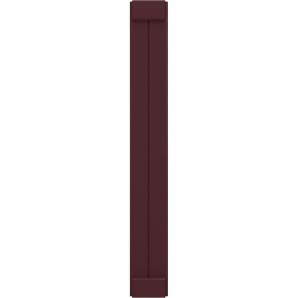 Ekena Millwork Americraft 2-Board Exterior Wood Joined Board-n-Batten Shutters w/ End Batten, ARW103BB207X49WRH, PR - ARW103BB207X49WRH