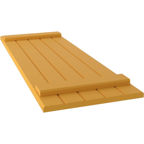 Ekena Millwork Americraft 5-Board (2 Batten) Exterior Real Wood Joined Board-n-Batten Shutters, ARW101BB518X60TUH, PR - ARW101BB518X60TUH