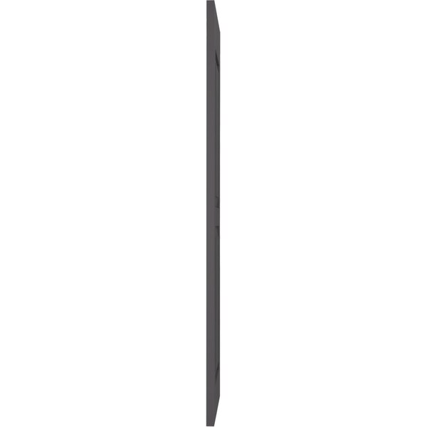 Ekena Millwork Americraft 2 Equal Raised Panel Exterior Real Wood Shutters, RW101RP12X59SMH, PR - RW101RP12X59SMH