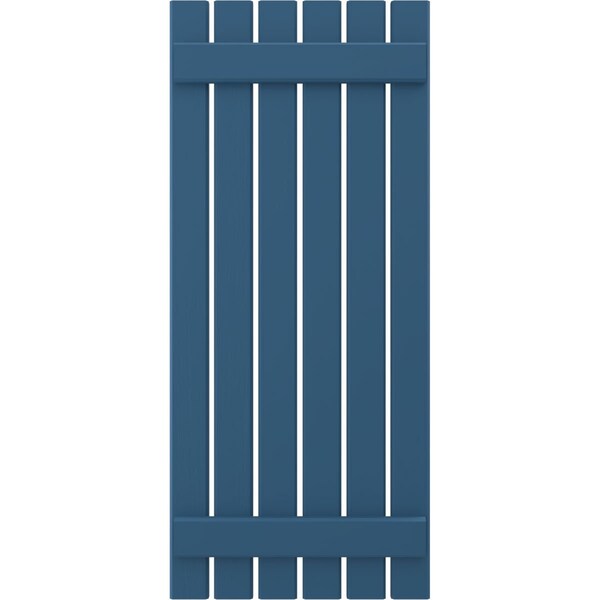 Ekena Millwork Americraft 6-Board (2 Batten) Exterior Real Wood Spaced Board-n-Batten Shutters, ARW101SB623X74HBH, PR - ARW101SB623X74HBH