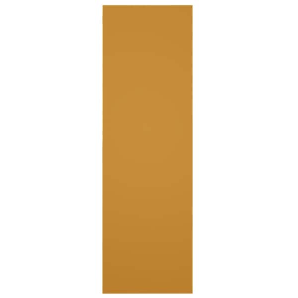 Ekena Millwork True Fit PVC Two Equal Flat Panel Shutters, Turmeric, 18W x 76H, PR - TFP101FPF18X076TU