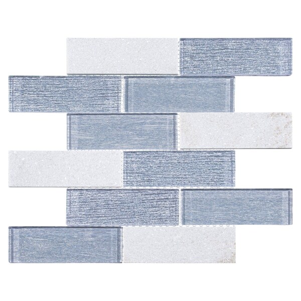 Andova Tiles SAMPLE Bovard 2 x 6 Glass Brick Joint Mosaic Tile - SAM-ANDBOV196