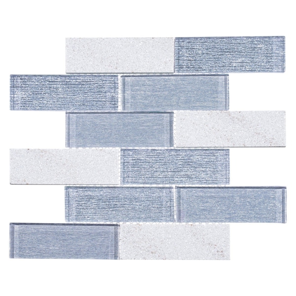 Andova Tiles SAMPLE Bovard 2 x 6 Glass Brick Joint Mosaic Tile - SAM-ANDBOV196