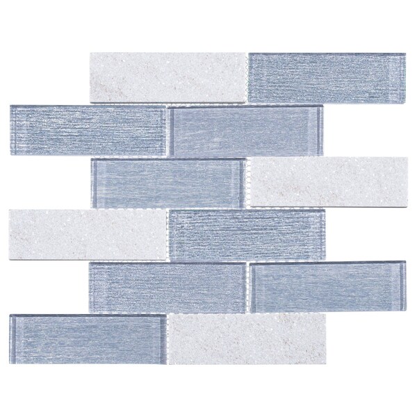 Andova Tiles SAMPLE Bovard 2 x 6 Glass Brick Joint Mosaic Tile - SAM-ANDBOV196
