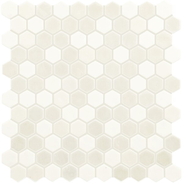 Daltile Uptown Glass 1in Hexagon Mosaic, 16.92 SQFT Per Carton, 18PK - UP171HEXMS1P