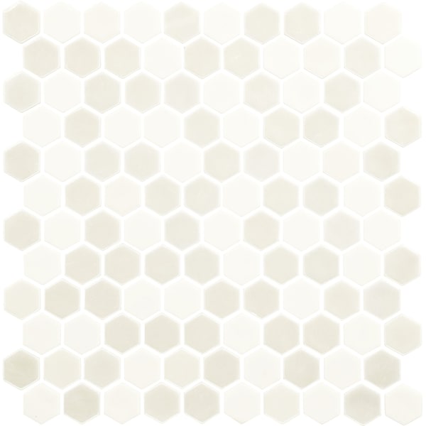 Daltile Uptown Glass 1in Hexagon Mosaic, 16.92 SQFT Per Carton, 18PK - UP171HEXMS1P