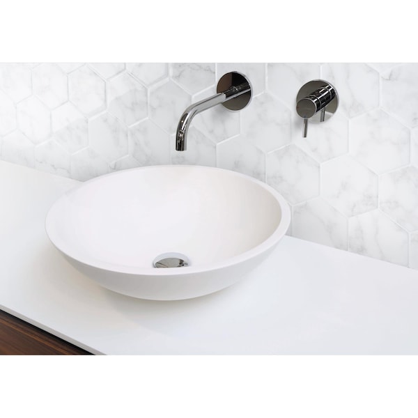 Smart Tiles Smart Tiles 9.56 in. W X 10.61 in. L White Glazed Vinyl Adhesive Wall Tile 4 pc - SM1190G-04-QG