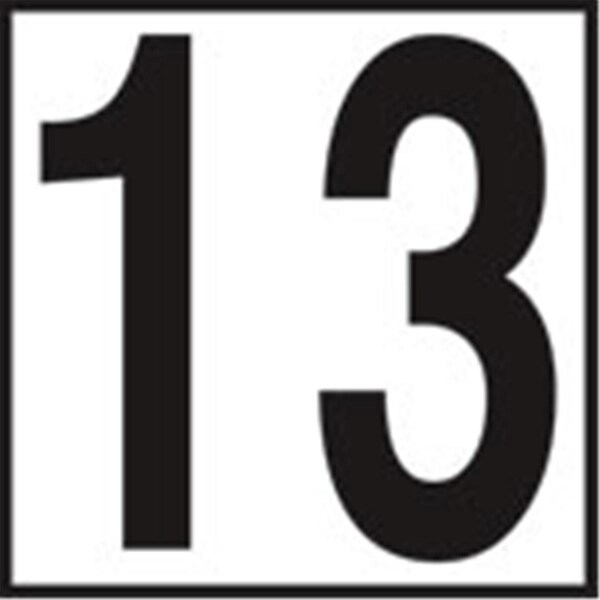 Inlays Inlays  6 in. Smooth Ceramic Tile- Number 13 - CC611095