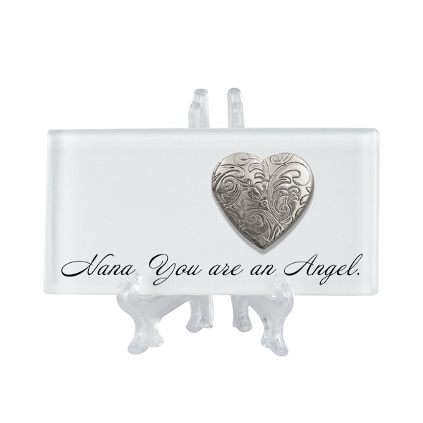 Cottage Garden 4 x 2 in. Nana, You Are An Angel Ceramic Tile - TLGL48SWH
