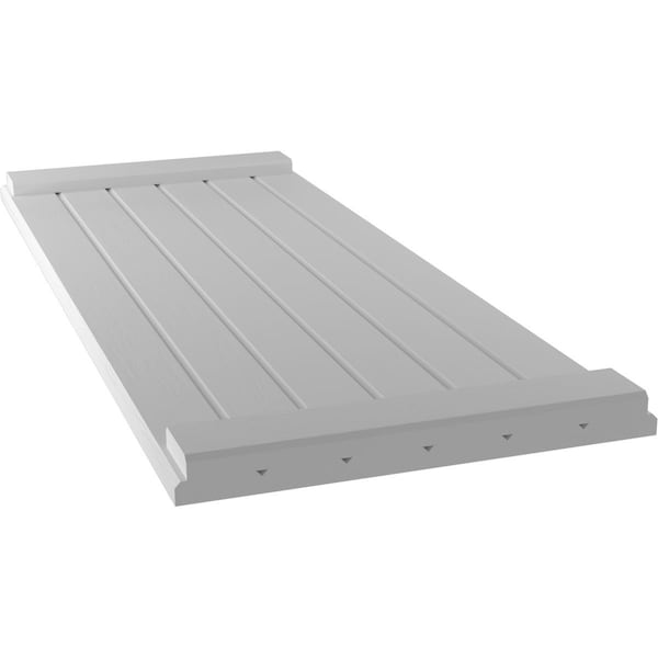 Ekena Millwork Americraft 6-Board Exterior Wood Joined Board-n-Batten Shutters w/ End Batten, ARW103BB621X33PRH - ARW103BB621X33PRH