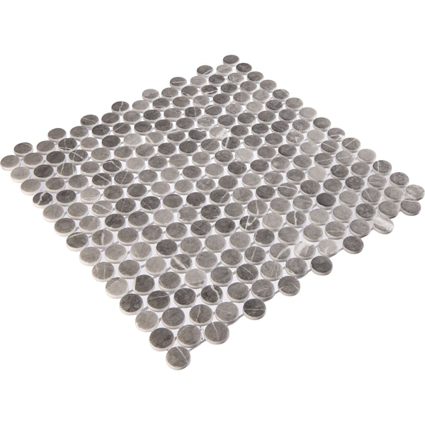 Andova Tiles SAMPLE-Muse 1 in. Glass Penny Round Mosaic Wall & Floor Tile - SAM-ANDMUS914