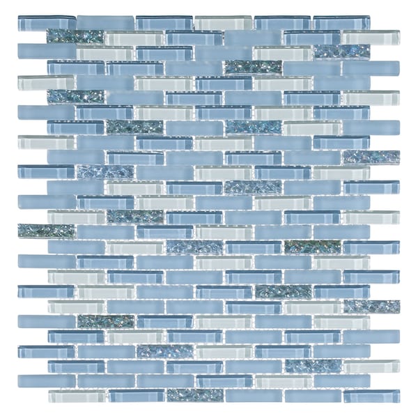 Andova Tiles SAMPLE Loic 0375 x 1625 Glass Brick Joint Mosaic Tile - SAM-ANDLOI448