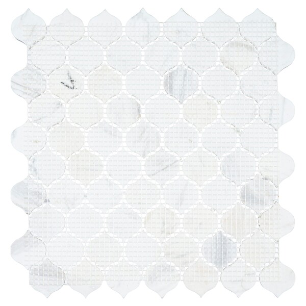 Andova Tiles SAMPLE Dayberry 15 x 15 Marble Arabesque Wall  Floor Mosaic Tile - SAM-ANDDAY143