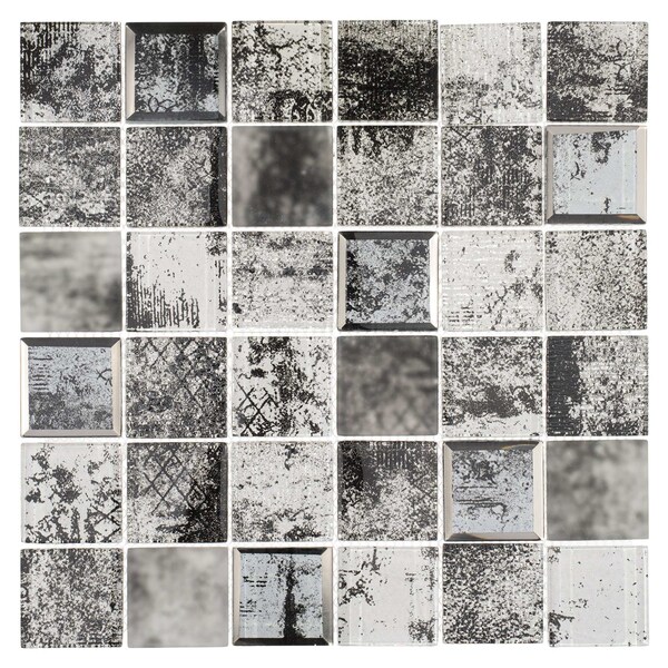 Andova Tiles SAMPLE-Elwood 2 in. x 2 in. Glass Grid Mosaic Wall Tile - SAM-ANDELW876