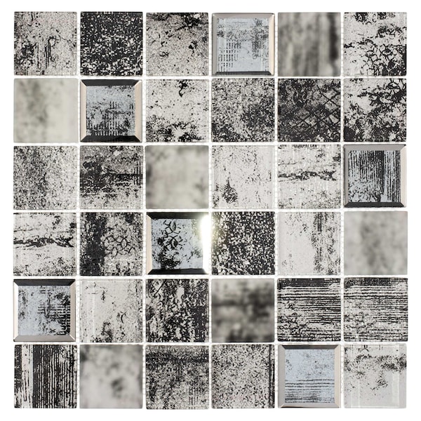 Andova Tiles SAMPLE-Elwood 2 in. x 2 in. Glass Grid Mosaic Wall Tile - SAM-ANDELW876