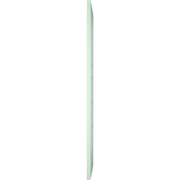 Ekena Millwork True Fit PVC Horizontal Slat Framed Modern Style Fixed Mount Shutters, Seaglass, 18W x 44H, PR - TFP001HF18X044SG