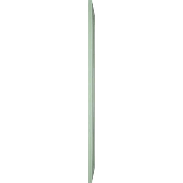 Ekena Millwork True Fit PVC Single X-Board Farmhouse Fixed Mount Shutters, Track Green, 12W x 47H, PR - TFP001FH12X047TG