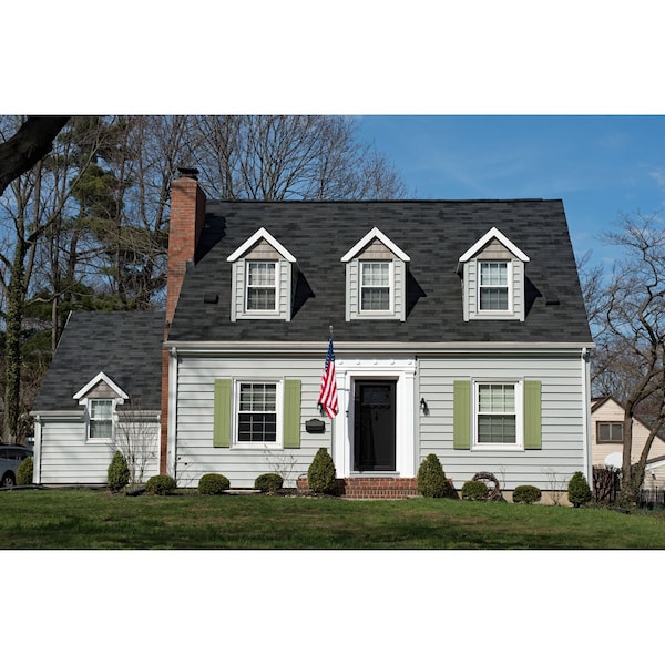 Ekena Millwork True Fit PVC Three Board Joined Board-n-Batten Shutters, Moss Green, 16 1/8W x 40H, PR - TFP101BBF16X040MG