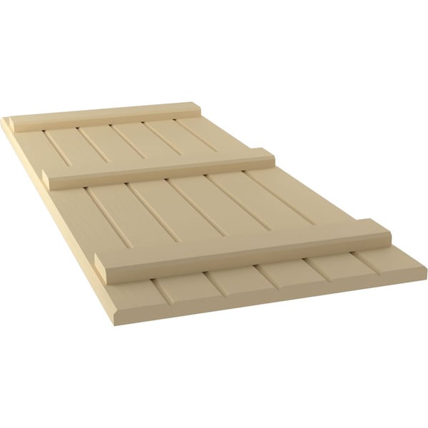 Ekena Millwork Americraft 6-Board (3 Batten) Exterior Real Wood Joined Board-n-Batten Shutters, ARW401BB621X81NTH, PR - ARW401BB621X81NTH