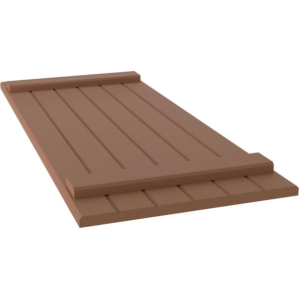 Ekena Millwork Americraft 6-Board (2 Batten) Exterior Real Wood Joined Board-n-Batten Shutters, ARW101BB621X61BTH, PR - ARW101BB621X61BTH