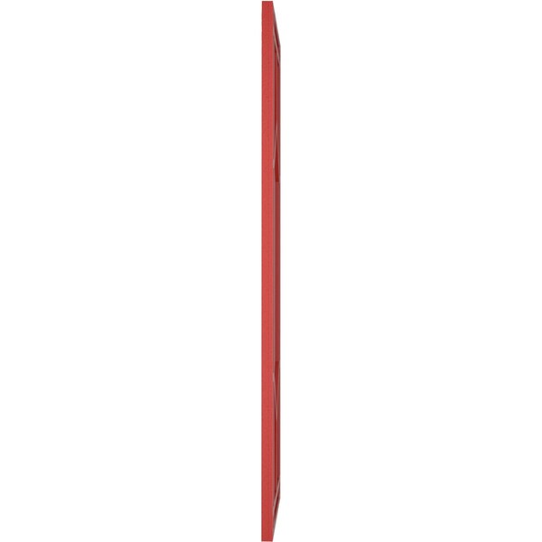 Ekena Millwork True Fit PVC Shaker Fixed Mount Shutters, Fire Red, 18W x 59H, PR - TFP001SK18X059BR