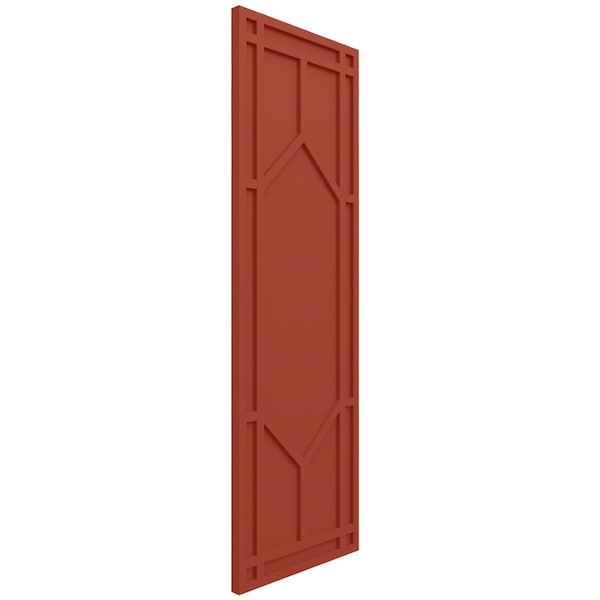 Ekena Millwork True Fit PVC Shaker Fixed Mount Shutters, Colorful Leaves, 12W x 33H, PR - TFP001SK12X033CL
