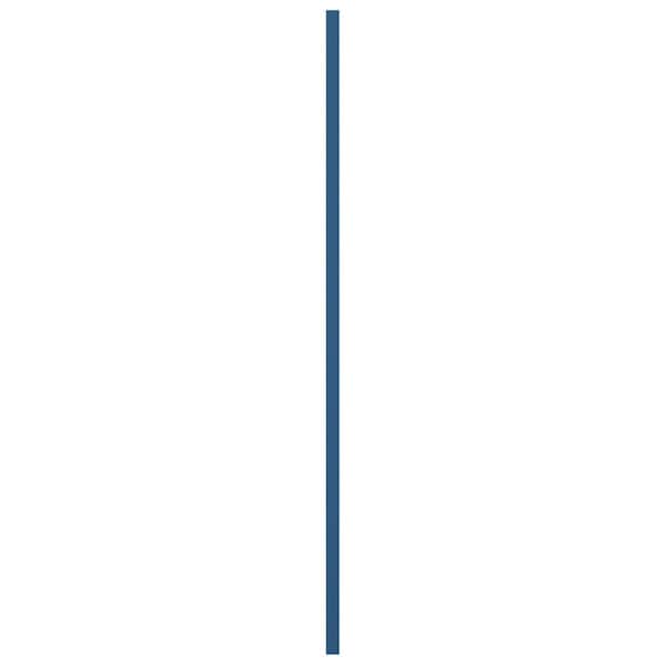 Ekena Millwork True Fit PVC San Antonio Mission Style Fixed Mount Shutters, Sojourn Blue, 12W x 54H, PR - TFP001ST12X054HB