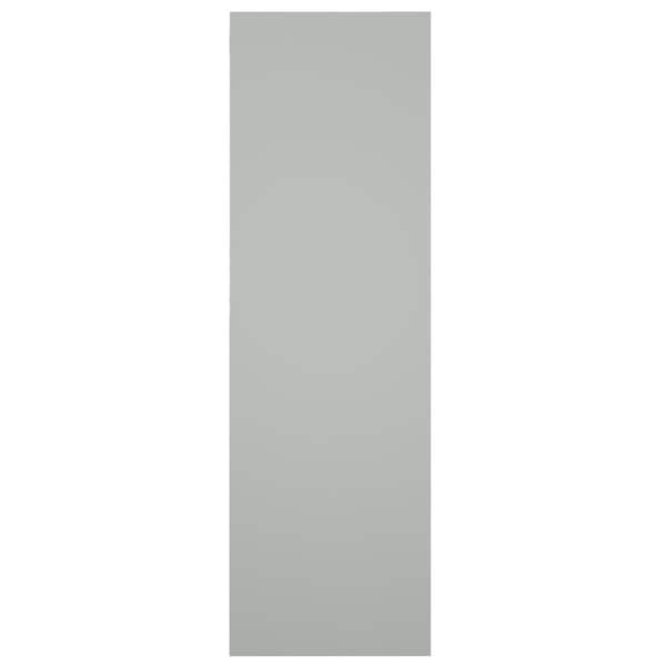 Ekena Millwork True Fit PVC San Juan Capistrano Mission Style Fixed Mount Shutters, Hailstorm Gray, 12W x 37H, PR - TFP001SJ12X037ST