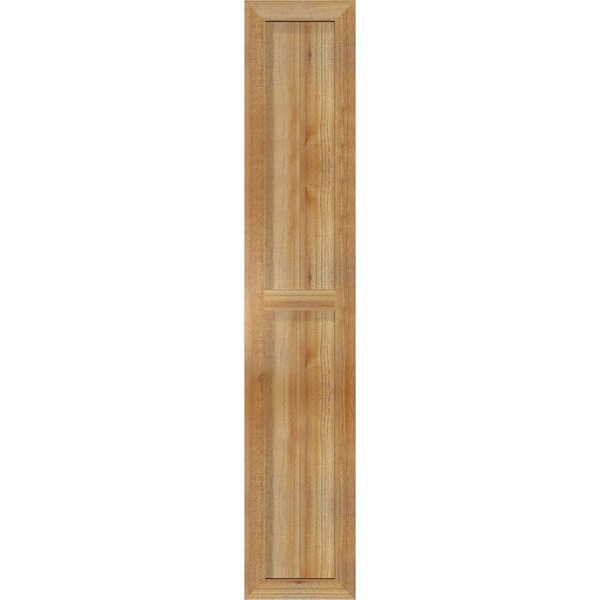 Ekena Millwork Framed Board-n-Batten Shutters, Rough Sawn Western Red Cedar, 10 3/4W x 58H, PR - RBF06S11X058RWR