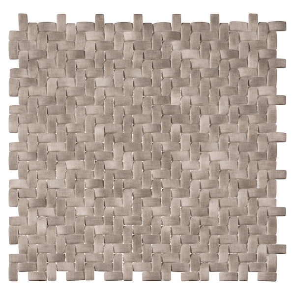 Andova Tiles SAMPLE Comfort 037 x 087 Glass Herringbone  Chevron Mosaic Wall Tile - SAM-ANDCOM322