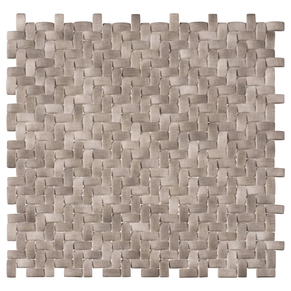 Andova Tiles SAMPLE Comfort 037 x 087 Glass Herringbone  Chevron Mosaic Wall Tile - SAM-ANDCOM322
