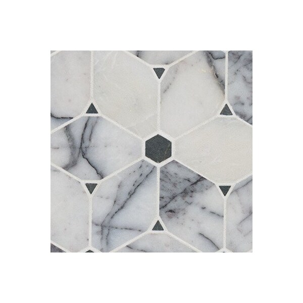 Msi Cecily Lilac Sample Polished Marble Mosaic Floor And Wall Tile - ZOR-MD-0613-SAM