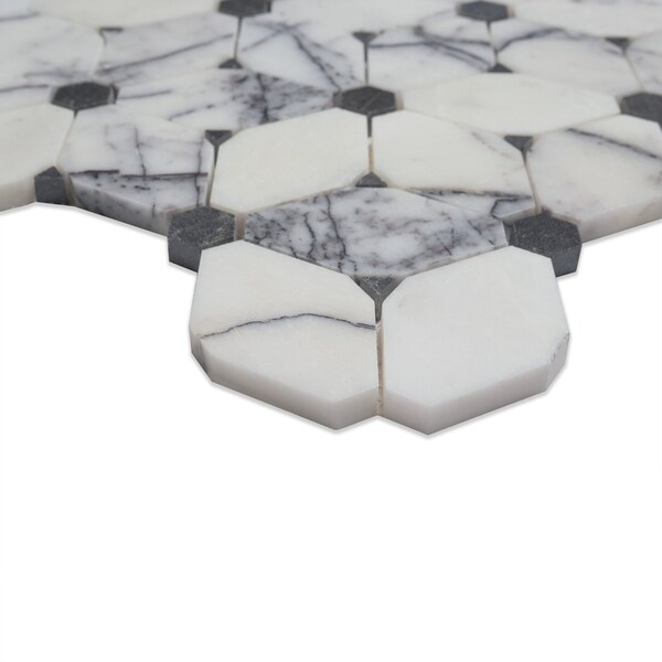 Msi Cecily Lilac Sample Polished Marble Mosaic Floor And Wall Tile - ZOR-MD-0613-SAM