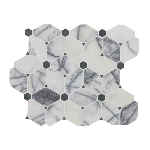 Msi Cecily Lilac Sample Polished Marble Mosaic Floor And Wall Tile - ZOR-MD-0613-SAM