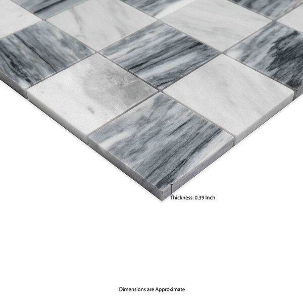 Msi Firenze Blend 12  in. X 12  in.  Polihsed Marble Mosaic Floor And Wall Tile, 10PK - ZOR-MD-0620