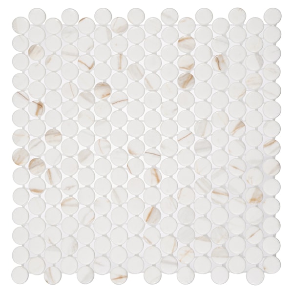 Andova Tiles SAMPLE-Muse 1 in. Glass Penny Round Mosaic Wall & Floor Tile - SAM-ANDMUS910