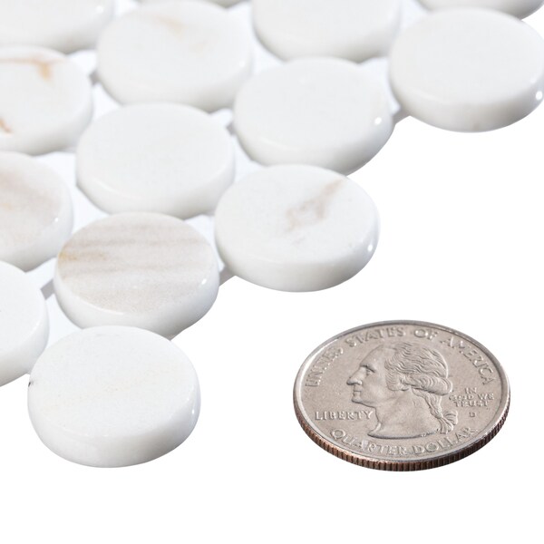 Andova Tiles SAMPLE-Muse 1 in. Glass Penny Round Mosaic Wall & Floor Tile - SAM-ANDMUS910