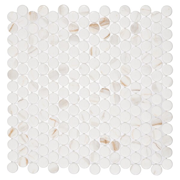 Andova Tiles SAMPLE-Muse 1 in. Glass Penny Round Mosaic Wall & Floor Tile - SAM-ANDMUS910