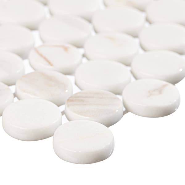 Andova Tiles SAMPLE-Muse 1 in. Glass Penny Round Mosaic Wall & Floor Tile - SAM-ANDMUS910