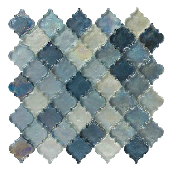 Andova Tiles SAMPLE Grandio 2 x 2 Beveled Glass Arabesque Tile - SAM-ANDGRA409