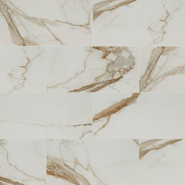 Msi Regallo Calacatta Marbella SAMPLE Polished Porcelain Floor And Wall Tile - ZOR-PT-0477-SAM