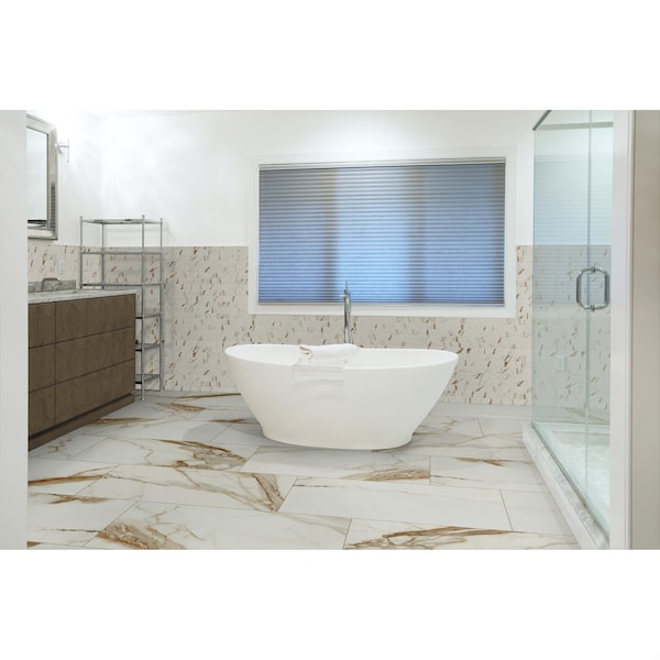 Msi Regallo Calacatta Marbella SAMPLE Polished Porcelain Floor And Wall Tile - ZOR-PT-0477-SAM