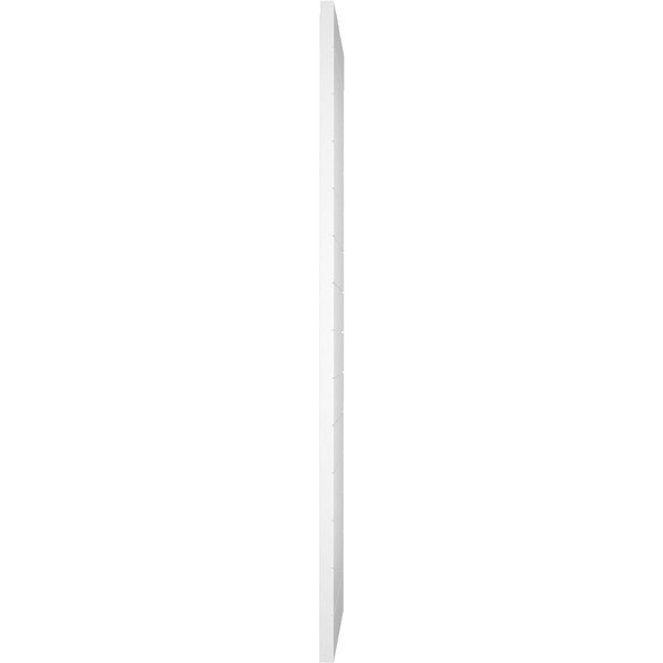Ekena Millwork True Fit PVC Horizontal Slat Modern Style Fixed Mount Shutters, White, 12W x 38H, PR - TFP001HZ12X038WH